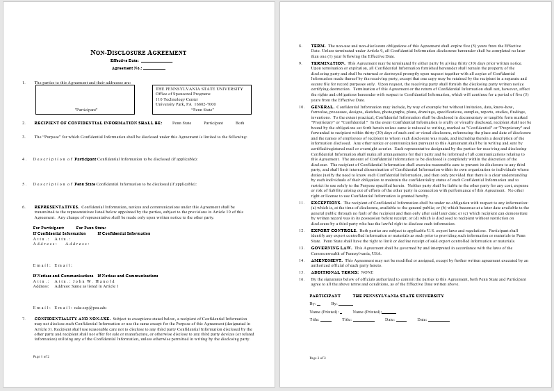 Non Disclosure Agreement Template 05