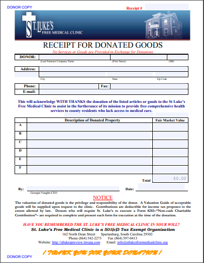 donation receipt template 11