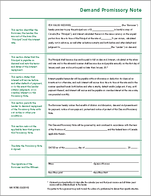 promissory note template 11