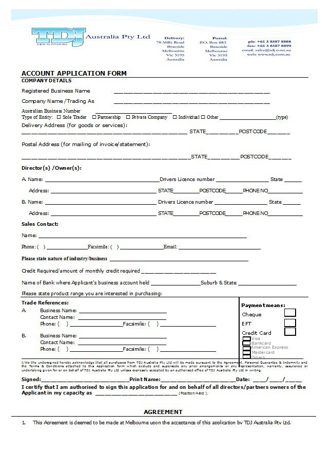 Credit Application Form 23