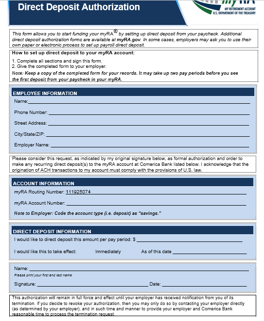 Direct Deposit Authorization Form 07