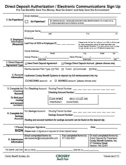 Direct Deposit Authorization Form 21