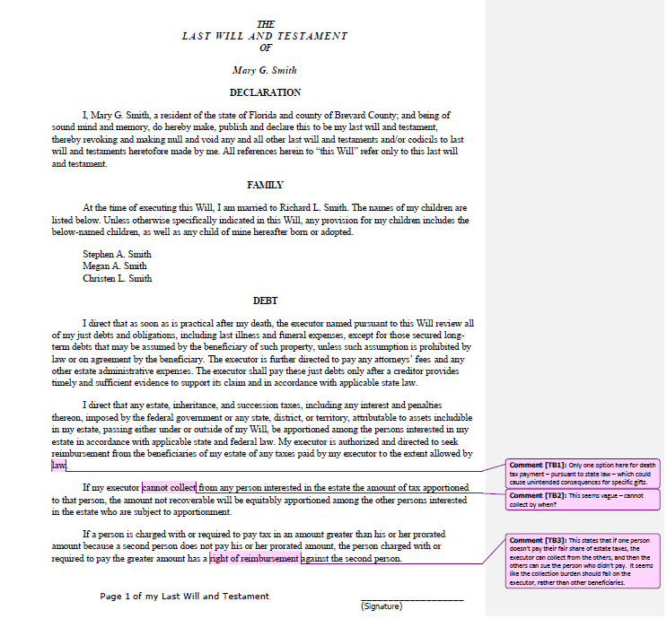 Last will and Testament template 16