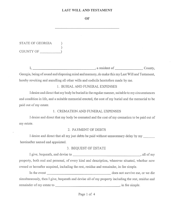 Last will and Testament template 17