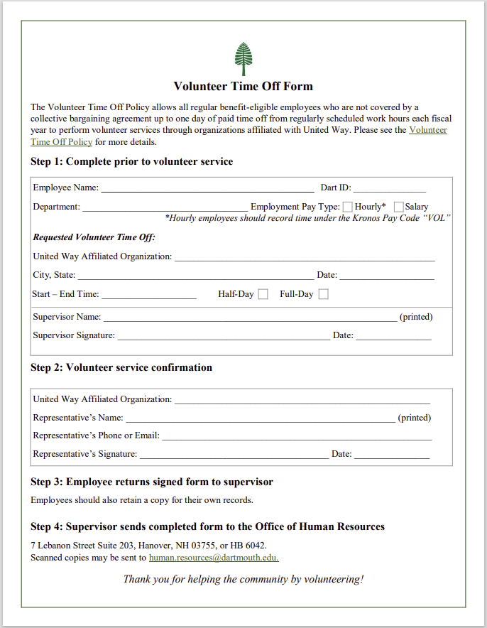 time off request form template 27