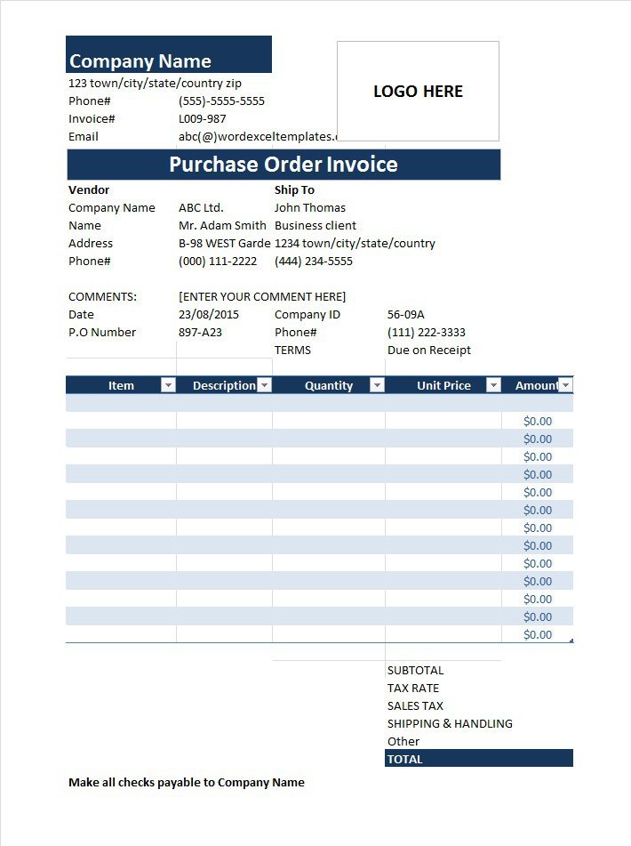 Purchase Order Template 05