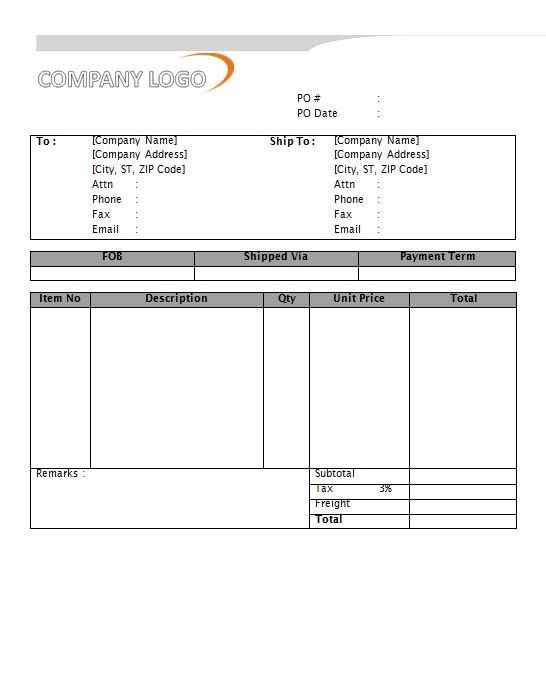 Purchase Order Template 22