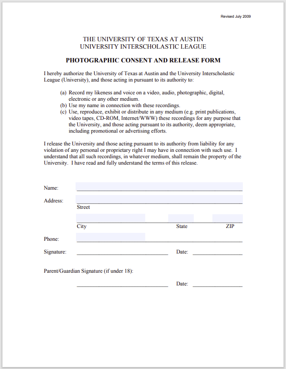 photo release form 07