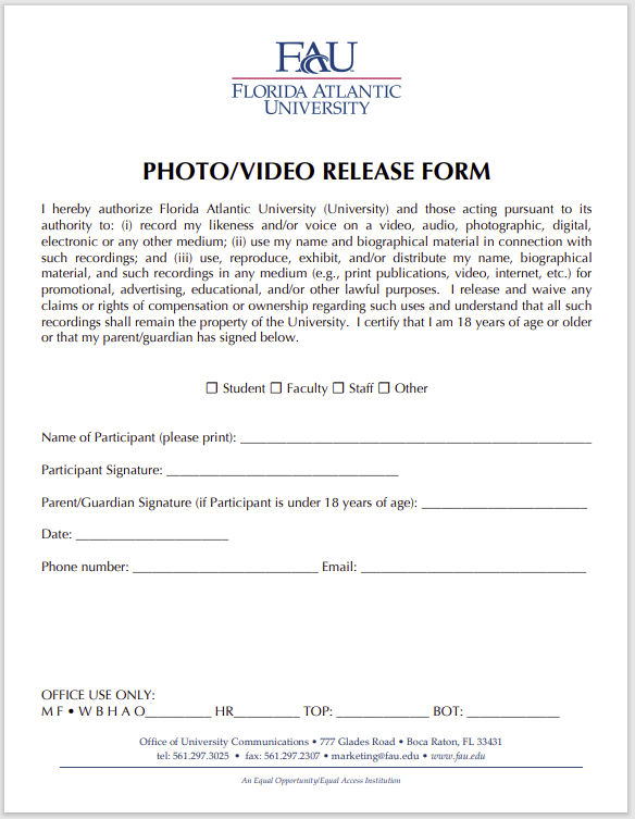 photo release form 16
