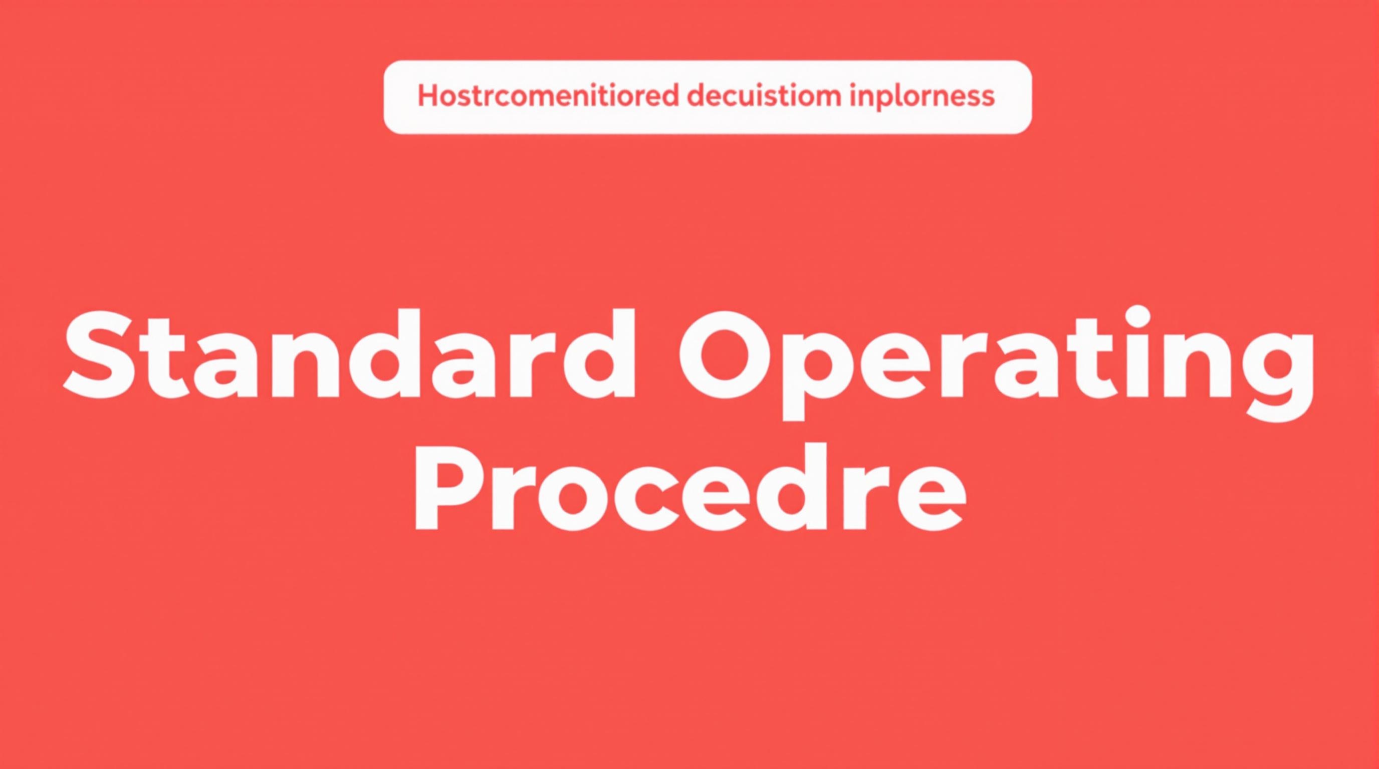 Standard Operating Procedure Template: A Complete Guide