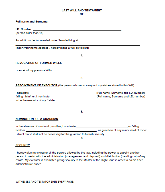 Last will and Testament template 13